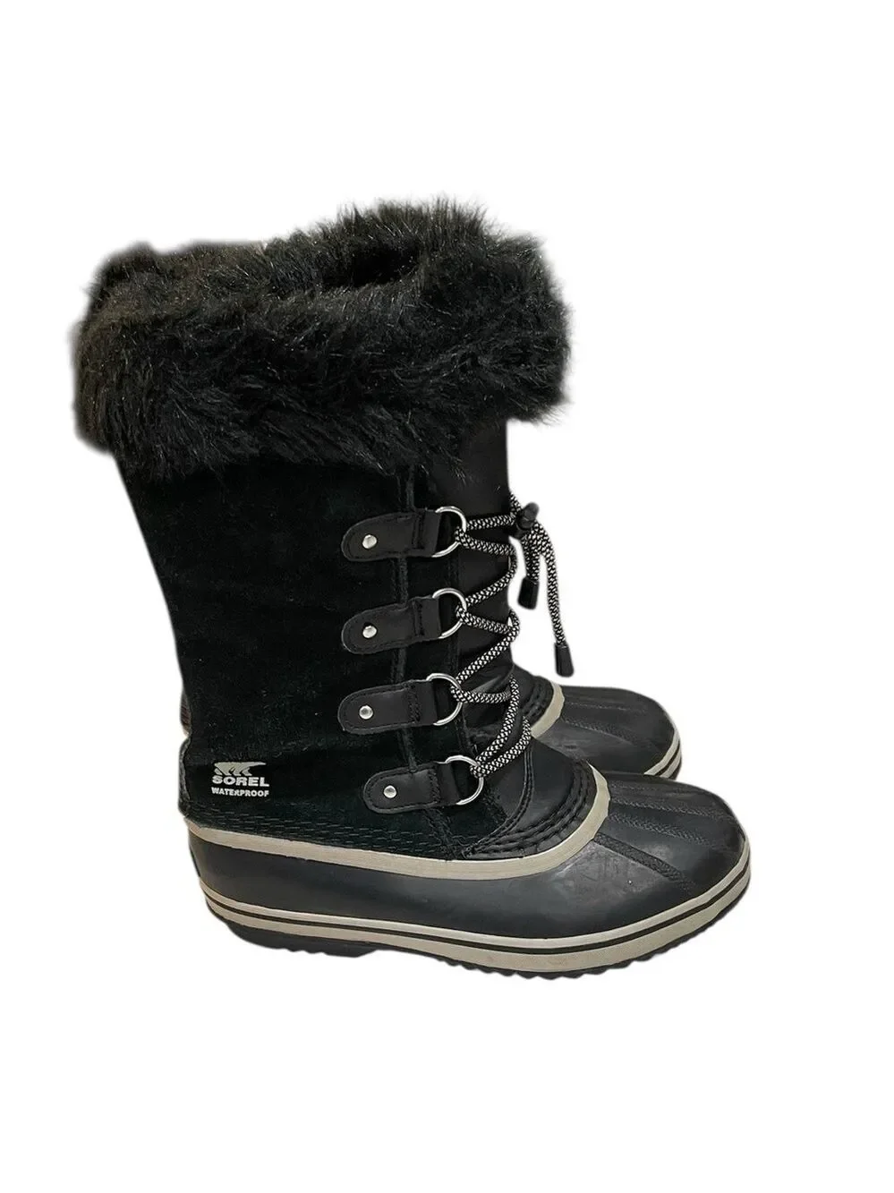 Sorel Joan Of Arc Waterproof Winter Snow Duck Boot Men’s SZ 7 Black